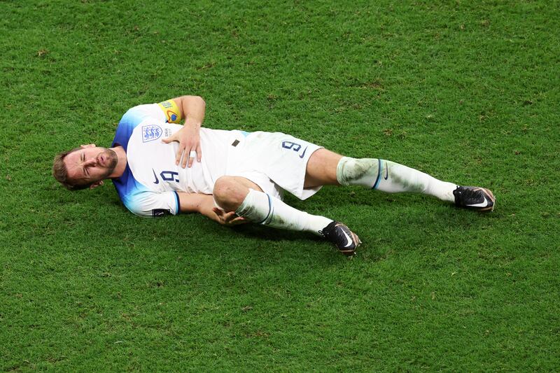 Harry Kane of England after being caught by Kalidou Koulibaly. Getty 