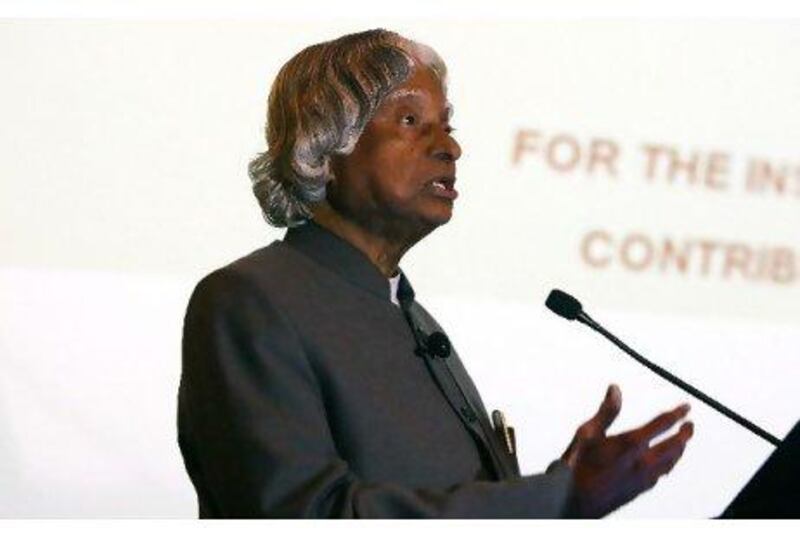 Dr APJ Abdul Kalam, the former president of India, spoke about diversity of energy supply during a visit to Dubai.