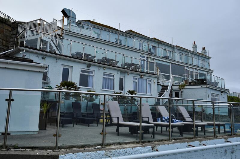 The Pedn Olva Hotel is seen, after it was closed due to a guest contracting coronavirus disease (COVID-19), during the G7 leaders summit, in St Ives, Cornwall, Britain, June 10, 2021. REUTERS/Dylan Martinez