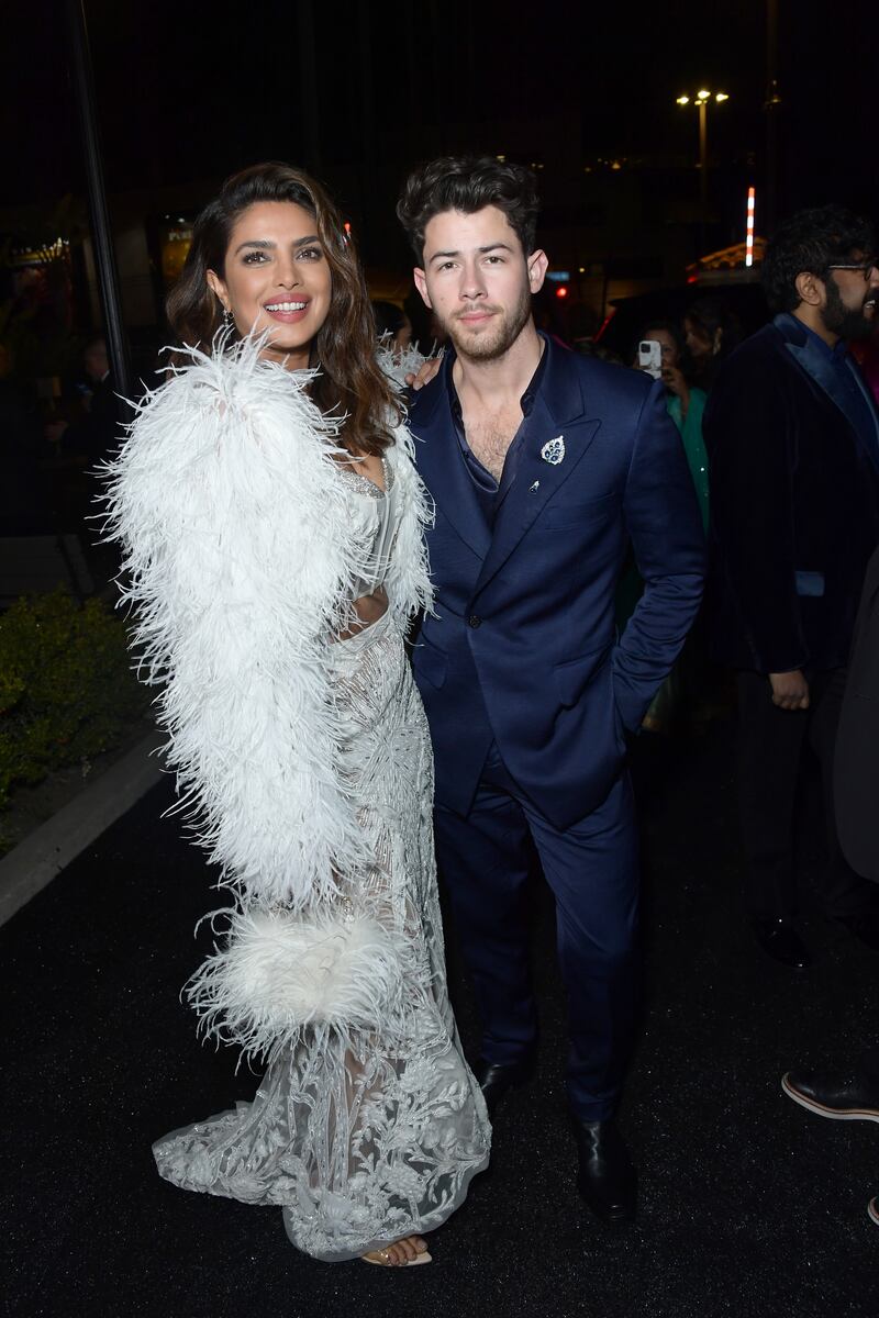 Chopra with her husband singer Nick Jonas