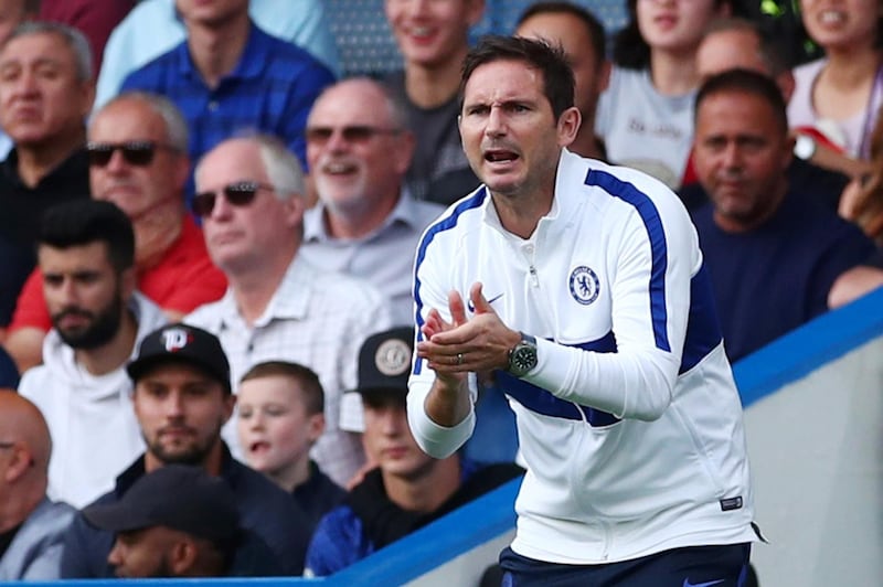 Sunday was Frank Lampard's first Premier League game on the touchline as Chelsea manager. Reuters