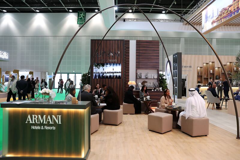 The Armani stand. Pawan Singh / The National