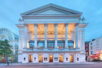 Royal Opera House in Covent Garden. Courtesy Royal Opera House