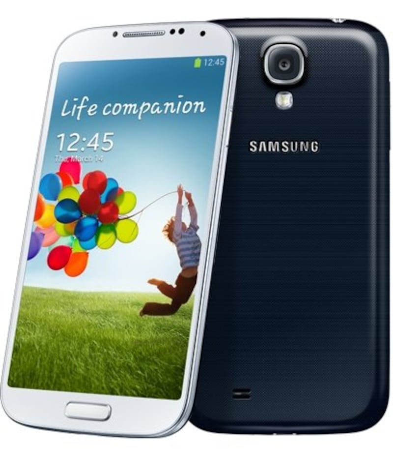 Samsung's Galaxy S4 was released in April 2013 and felt like a real competitor to the iPhone. Its processing power was increased, the screen was enlarged to five inches and the rear camera to 13MP. Photo: Samsung
