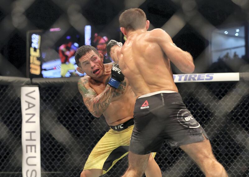 Dustin Poirier Unsure Of Fighting Future After Loss To Khabib Nurmagomedov  At UFC 242