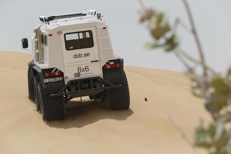 The model that will be sold in the UAE has had to undergo significant changes. A new cooling system and air-conditioning unit replace the radiators used to heat the Russian model, as well as special filters to prevent sand from getting in. 