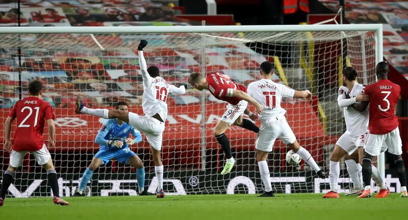 Scott McTominay, 7 - Fourth United youth graduate to captain United under Solskjaer. Bouncing header gave United the dream start after five minutes that saw United into the fourth round. He’s six foot three, he should be scoring headers. AP