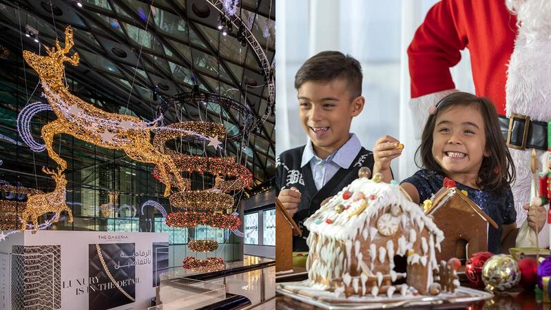 Whether it's visiting the Galleria on Al Maryah Island or taking part in a festive gingerbread decorating, there's plenty happening in Abu Dhabi. 