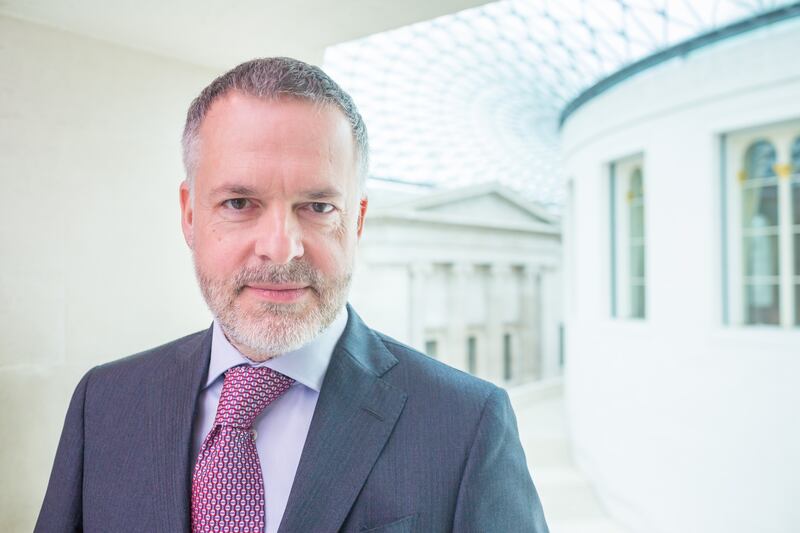 Hartwig Fischer will step down as British Museum director. PA