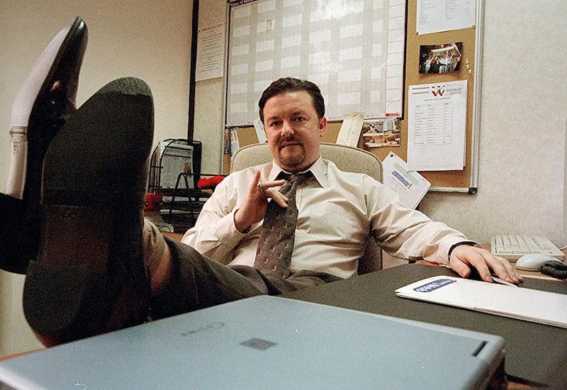 Rickey Gervais as David Brent in 'The Office'.
