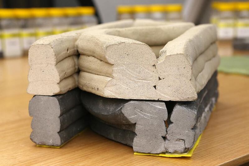 The global market for green cement products stood at US$14.8 billion in 2015. Pawan Singh / The National