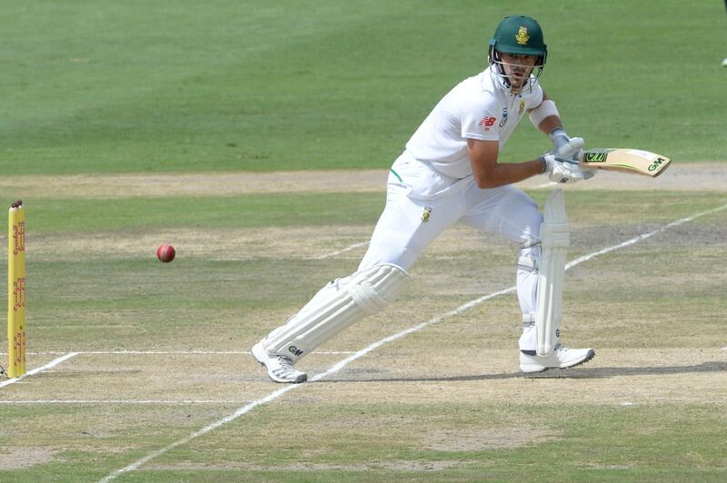 JOHANNESBURG, SOUTH AFRICA - APRIL 01: Aiden Markram of the Proteas during day 3 of the 4th Sunfoil Test match between South Africa and Australia at Bidvest Wanderers Stadium on April 01, 2018 in Johannesburg, South Africa. (Photo by Lee Warren/Gallo Images/Getty Images)