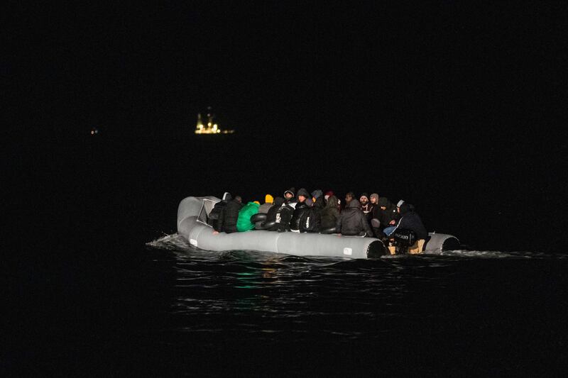 Drones have been used to document the crossing of 84,000 migrants from France to the UK, the Home Office has said. AFP
