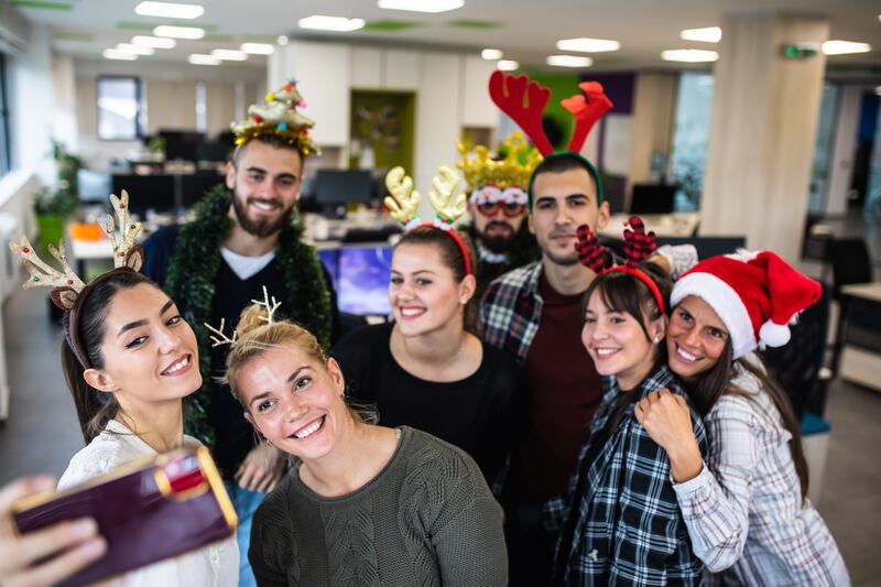 The traditional office Christmas party is faxing the axe for many UK companies this year. Getty