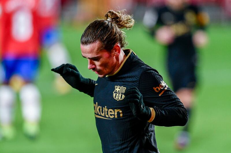 Griezmann celebrates his side's fourth goal. PA