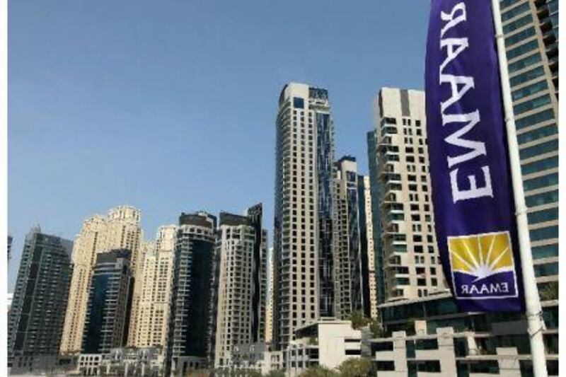 Shares of Emaar Properties were up 2.1 per cent. Paulo Vecina / The National