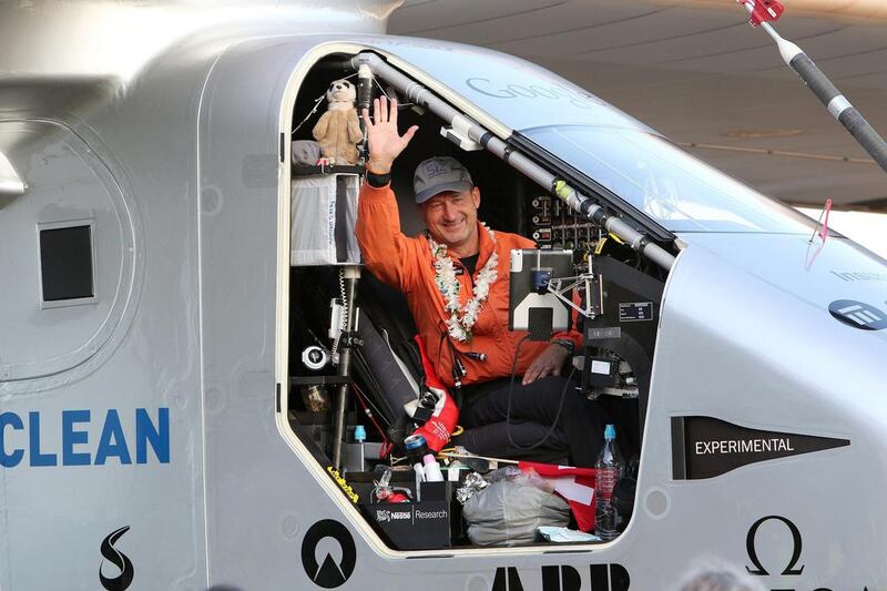 Andre Borschberg, who piloted 'Solar Impulse 2' on eight of the 17 legs of the round-the-world flight.