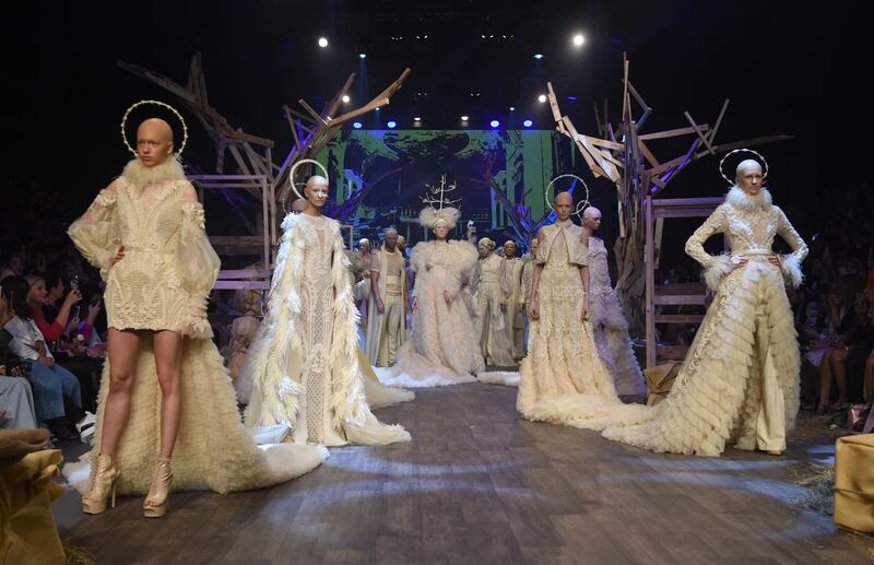 The Amato spring / summer 2020 show during Fashion Forward Dubai on November 02, 2019. Getty Images
