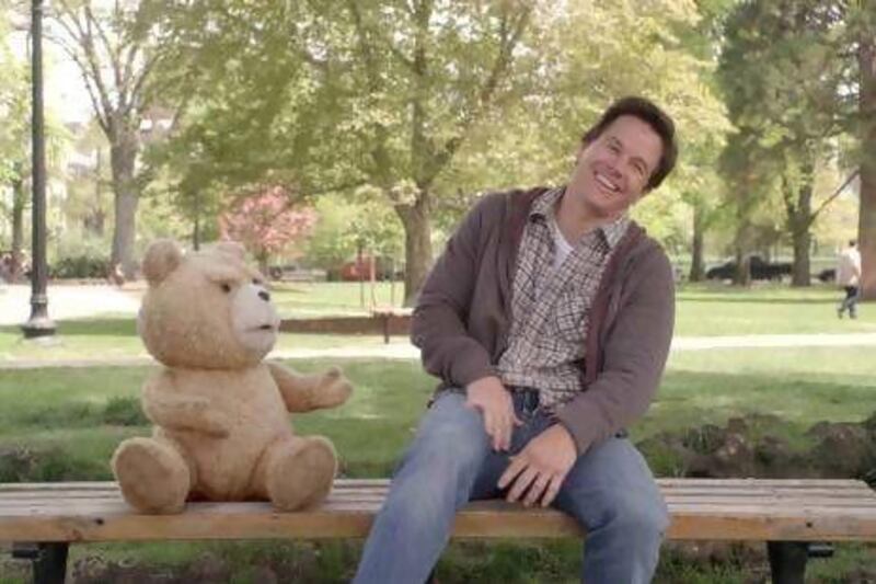 Mark Wahlberg as John in the Seth MacFarlane film Ted. Universal Pictures / Tippett Studio