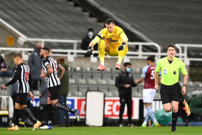 NEWCASTLE UNITED RATINGS: Martin Dubravka - 6, Made a decent save to deny Trezeguet and was decisive in a lot of his play. Getty