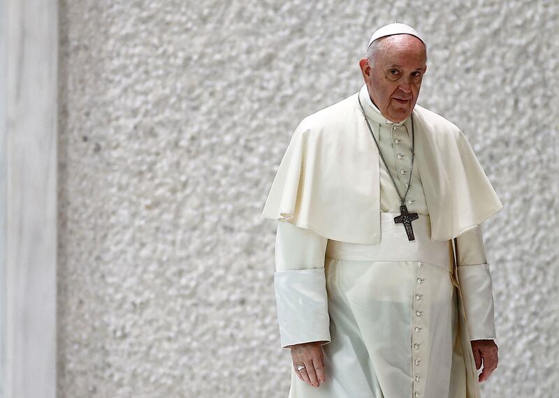 Pope Francis arrives for the weekly general audience at the Vatican. Photo: Reuters