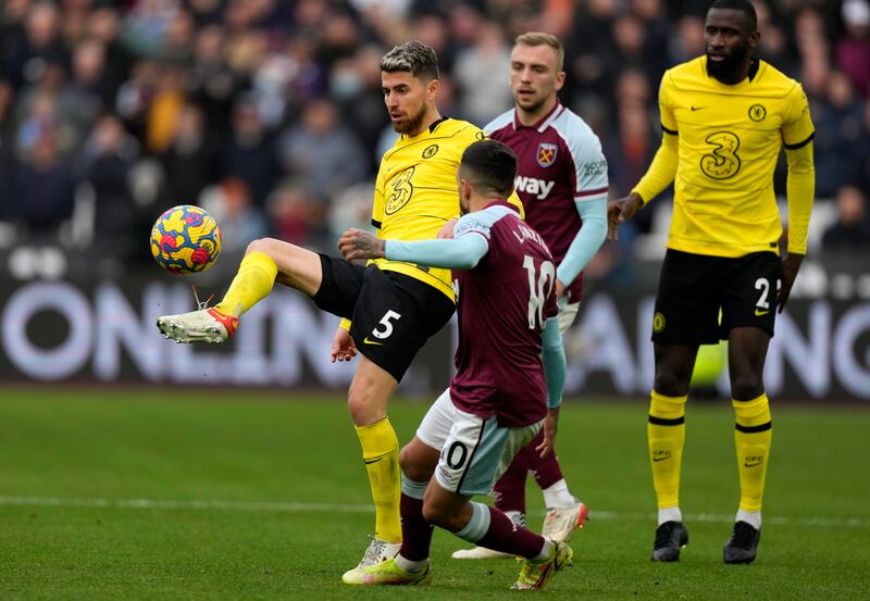 Jorginho – 5. Loose and unnecessary pass back to Mendy which resulted in the West Ham penalty. Second big error in the space of seven days. AP
