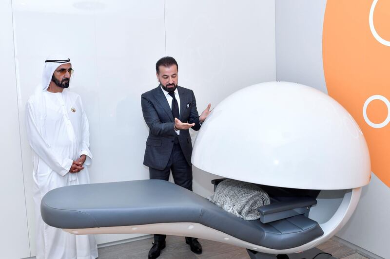 Sheikh Mohammed toured Dubai Air City's private aviation building, inspected the passenger terminal for those travelling through the Al Maktoum International Airport, and visited a duty-free market. WAM