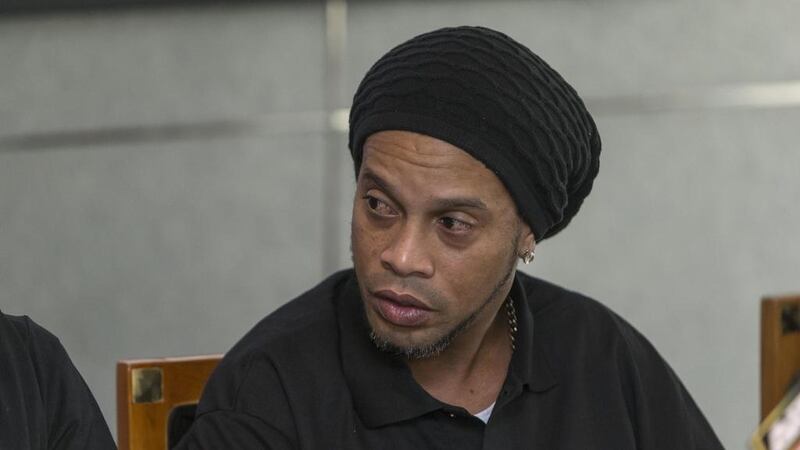 Ronaldinho spoke to the media in Dubai on Wednesday, March 17, 2017 to launch a series of football academies in the Middle East. Antonie Robertson / The National