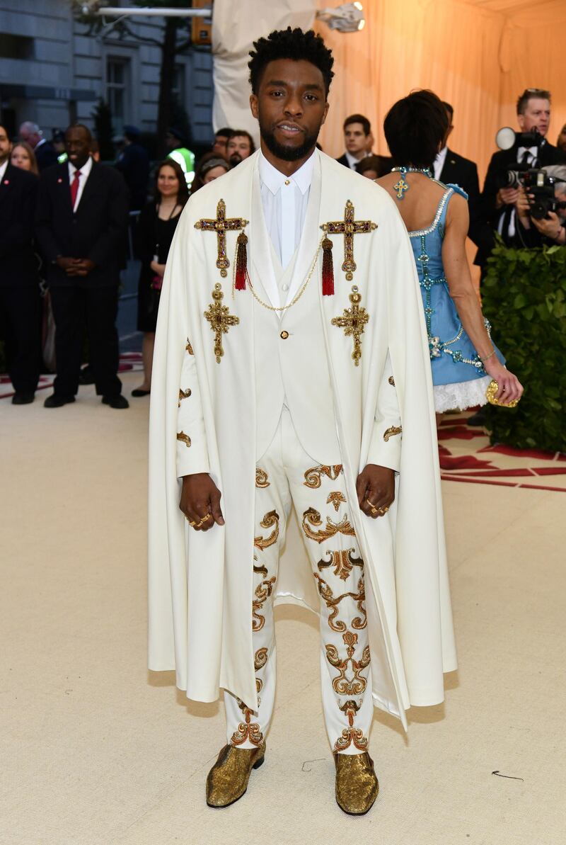 Best dressed man: Chadwick Boseman in Veersace. AP