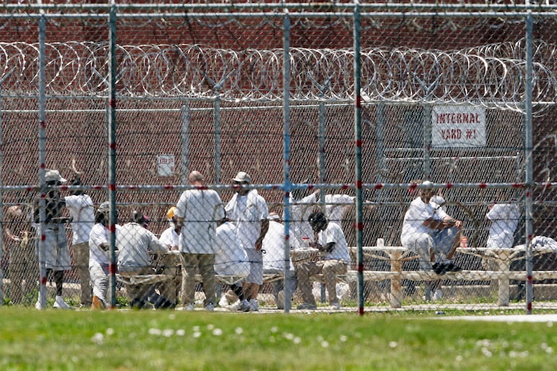 Prisoners at the Nebraska State Penitentiary in Lincoln. AP