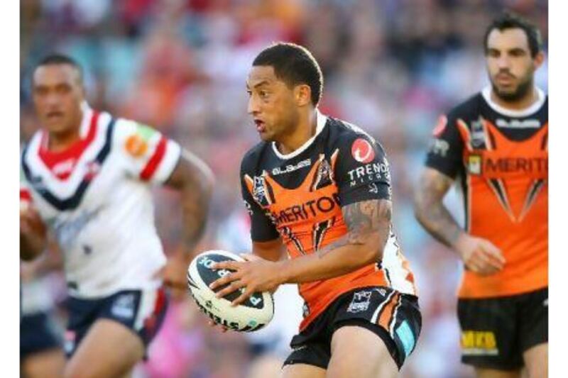 Having seen Benji Marshall, centre, lead his Wests Tigers side in Australia’s National Rugby League, Australia national coach Tim Sheens says he still has no idea what Marshall will do and when.