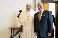 Jordan's King Abdullah meets Pope Francis and Giorgia Meloni in Italy