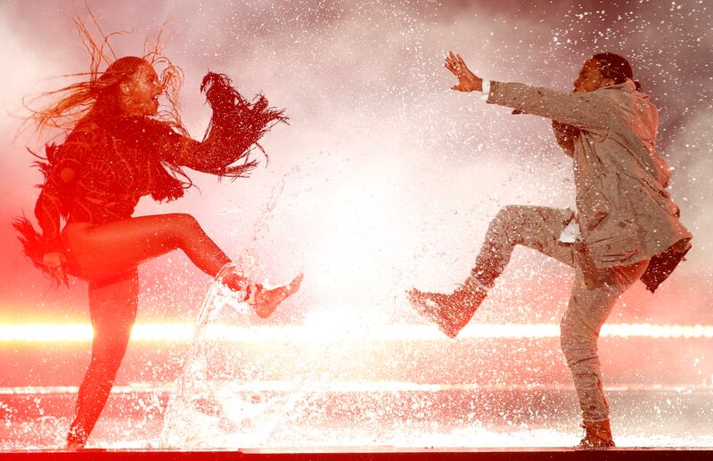 Beyonce performs 'Freedom' with Kendrick Lamar at the 2016 BET Awards in Los Angeles, California, June 26, 2016. Reuters