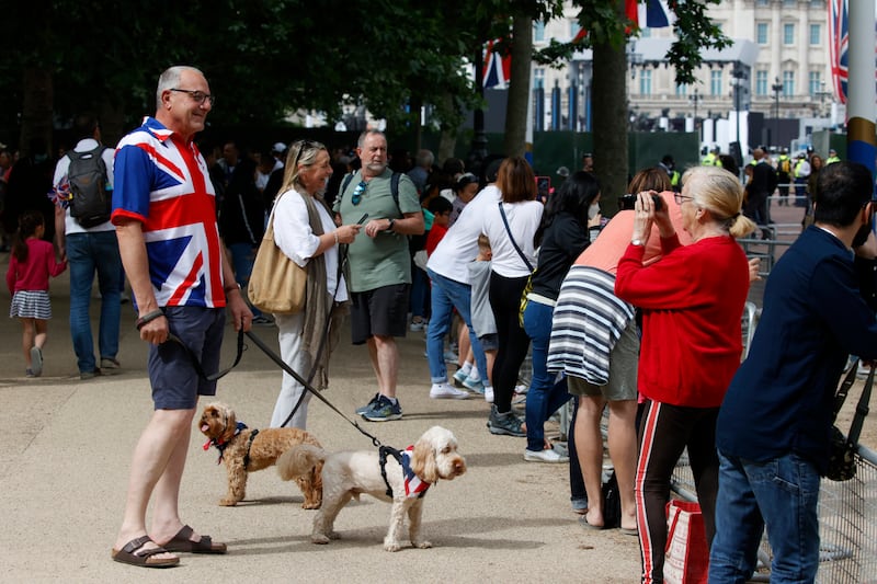 The British public take to the streets. AP Photo 