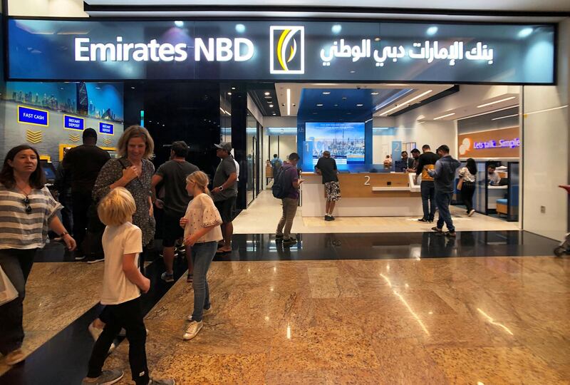 Emirates NBD bank is seen in Mall of Emirates in Dubai, United Arab Emirates, December 30, 2018. Picture taken December 30, 2018. REUTERS/ Hamad I Mohammed