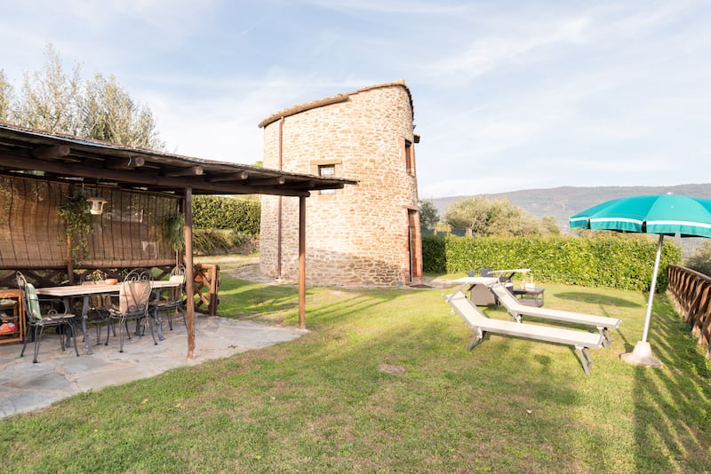 5. Nestled in the countryside, this Italian tower has endless green views, Umbria, Italy.