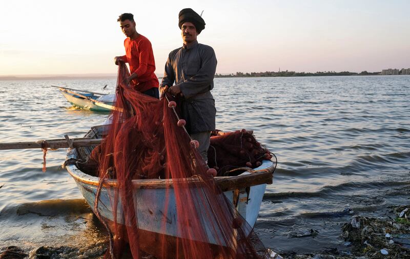 The 42-kilometre lake lies below sea level and in the time of the pharaohs was fed by Nile floods. Now it is replenished by drainage water and has become increasingly saline, with marine species introduced to replace freshwater fish.