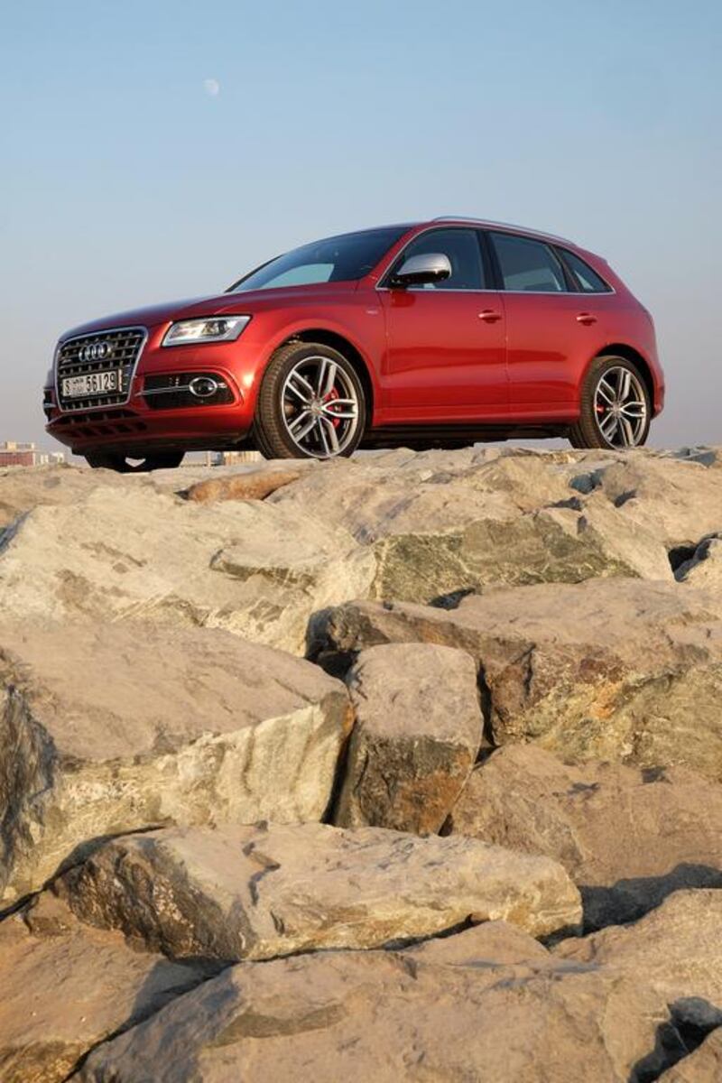 The 2017 Audi SQ5 is the first time the model has been powered by a petrol engine, as opposed to a diesel. Delores Johnson / The National 