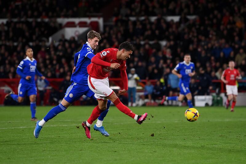 Nottingham Forest 2 (Johnson 56', 85') Leicester City 0:  Brennan Johnson's second-half double in the East Midlands derby earned Forest back-to-back wins for the first time this season. While Forest moved up to 13th, a fourth defeat in a row leaves Leicester two points outside the drop zone. Forest manager Steve Cooper said: "We played really well and managed the game really well." Getty