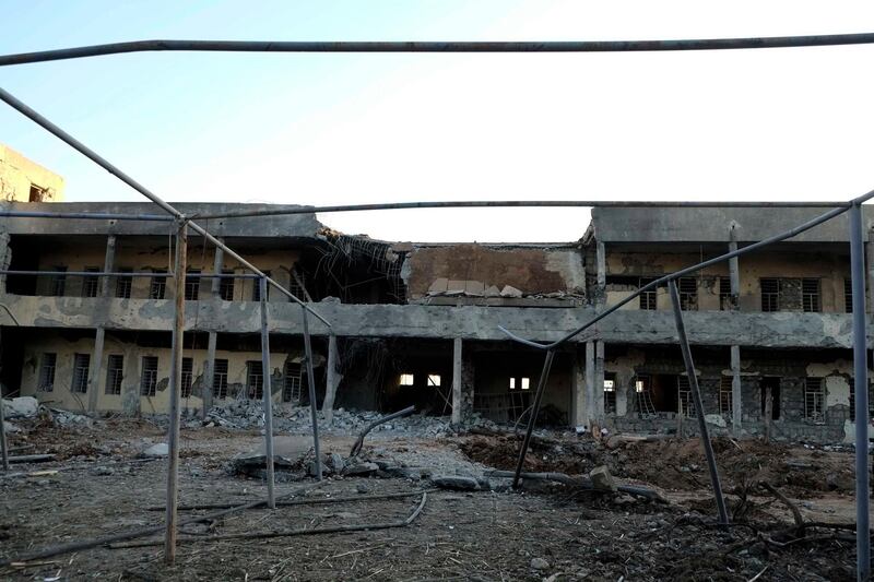 epa07006253 A view of the damages after several rockets hit the Kurdistan Democratic Party (KDP-Iran) headquarters in the Kurdistan Region's Koya city, Iraq, 08 September 2018. According to a KDP statement, at least 11 were killed and dozens injured after a rocket attack allegedly by Iranian forces on the Iranian opposition Kurdistan Democratic party (KDP) headqaurters in Koya town in Kurdistan region in northern Iraq. Iran considers the KDP a terrorist group, but no statements were issued from Tehran regarding the attack.  EPA/GAILAN HAJI