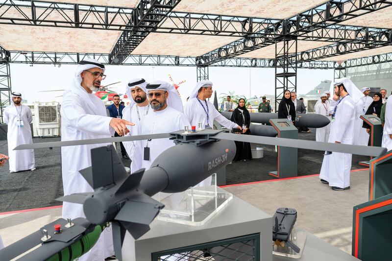 Sheikh Khaled bin Mohamed, Crown Prince of Abu Dhabi, attends the Dubai Airshow 