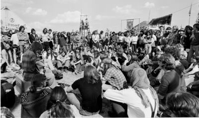 Anti-nuclear protesters occupy the waste site Gorleben, in what was then West Germany, in 1980. Getty