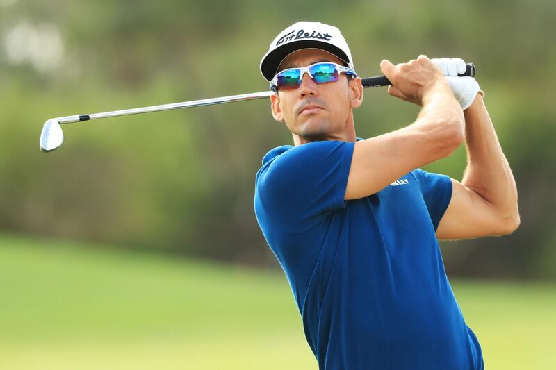 Rafa Cabrera Bello of Spain plays a shot during the pro-am. Andrew Redington/Getty Images