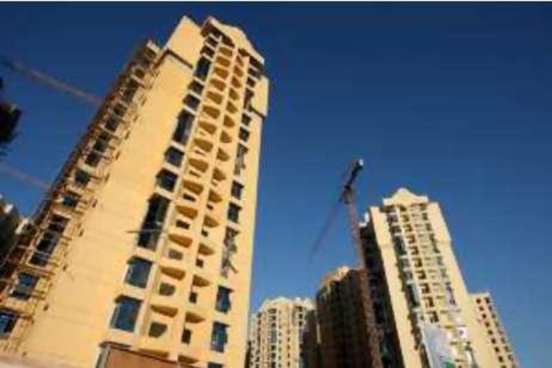 AJMAN, UNITED ARAB EMIRATES – Nov 18: View of the under construction Ajman Complex in Ajman. (Pawan Singh / The National) *** Local Caption ***  PS04- AJMAN CONST.jpg