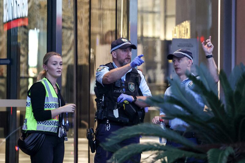Australian police said they had received reports that 'multiple people' were stabbed. AFP