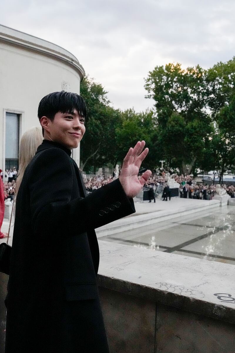 Park Bo-gum greets fans before the show. AP