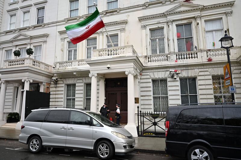 The Iranian embassy in London. AFP