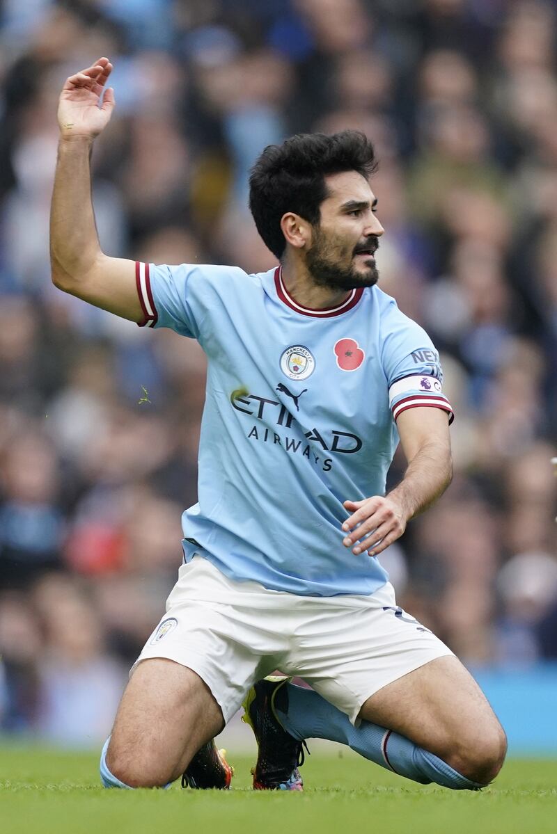 Ilkay Gundogan earns £140,000 a week at Manchester City. EPA