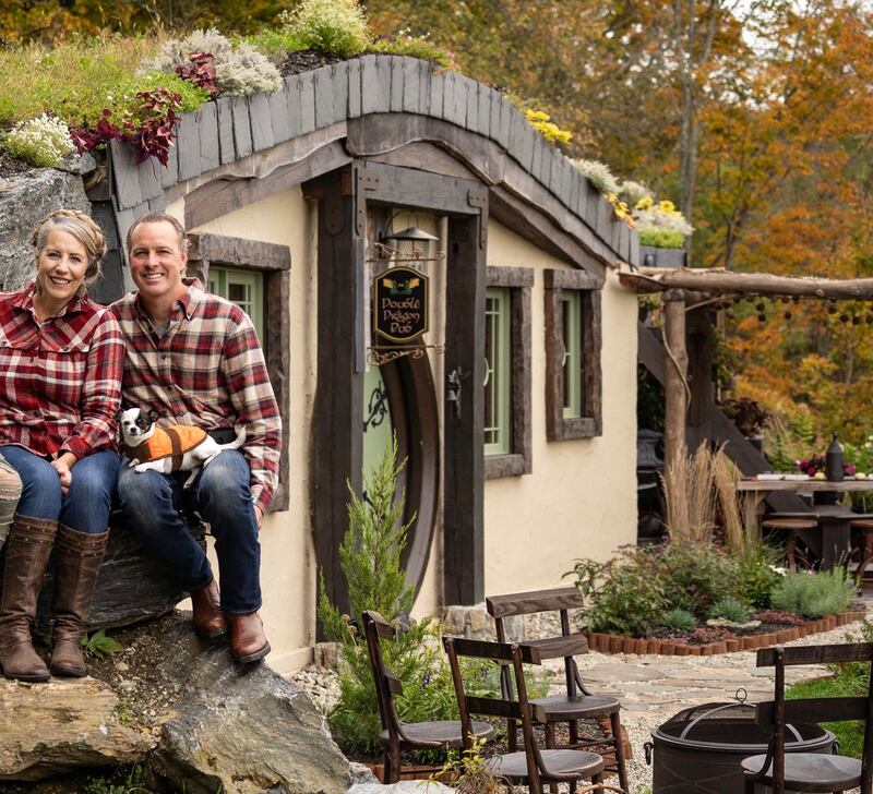 Cynthia and Pepper Clayton have created a Middle Earth home in the US. Photo: Cynthia Clayton