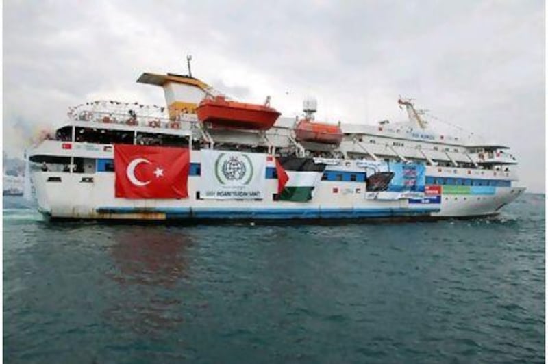 The Mavi Marmara, a Turkish vessel, was intercepted by Israeli forces as it attempted to deliver aid to the Gaza Strip.